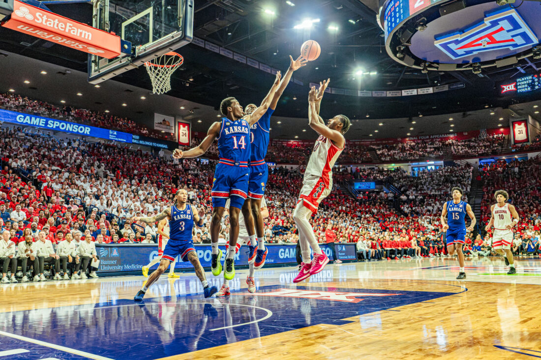 KU falls behind early, rallies, still loses by 23 at No. 2 Arizona